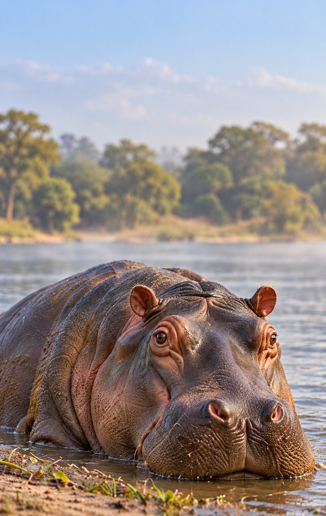 Animal Encounters - Hippopotamus — proof front