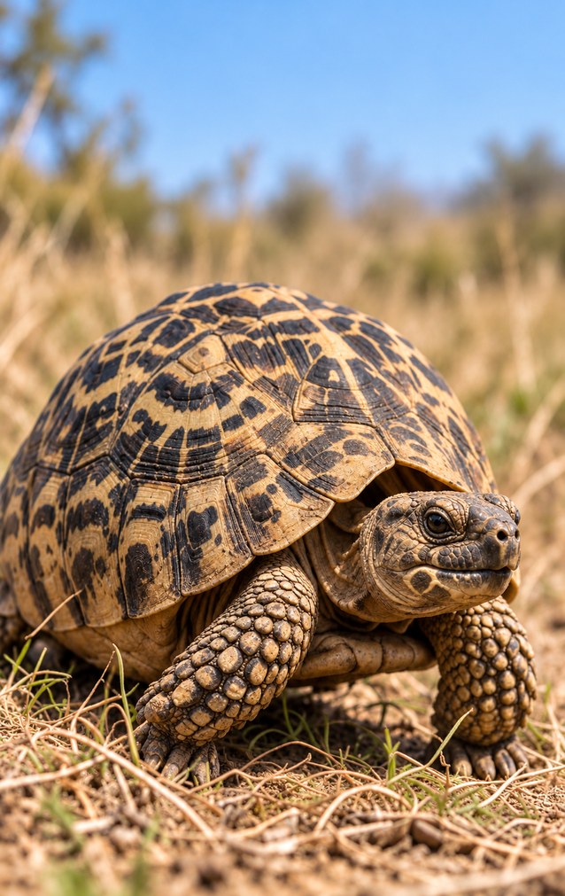 Animal Encounters - Leopard Tortoise — proof front